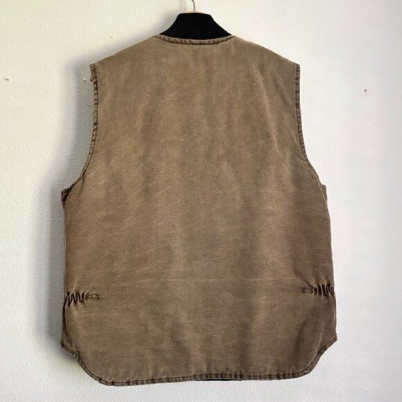 Vintage Carhartt Workwear Vest – Lined, Distressed Fade – Men’s Large - Picture 2 of 3